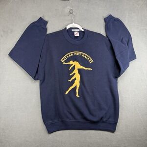 Vintage Dallas Met Ballet Sweatshirt Russell USA Navy Large 90s